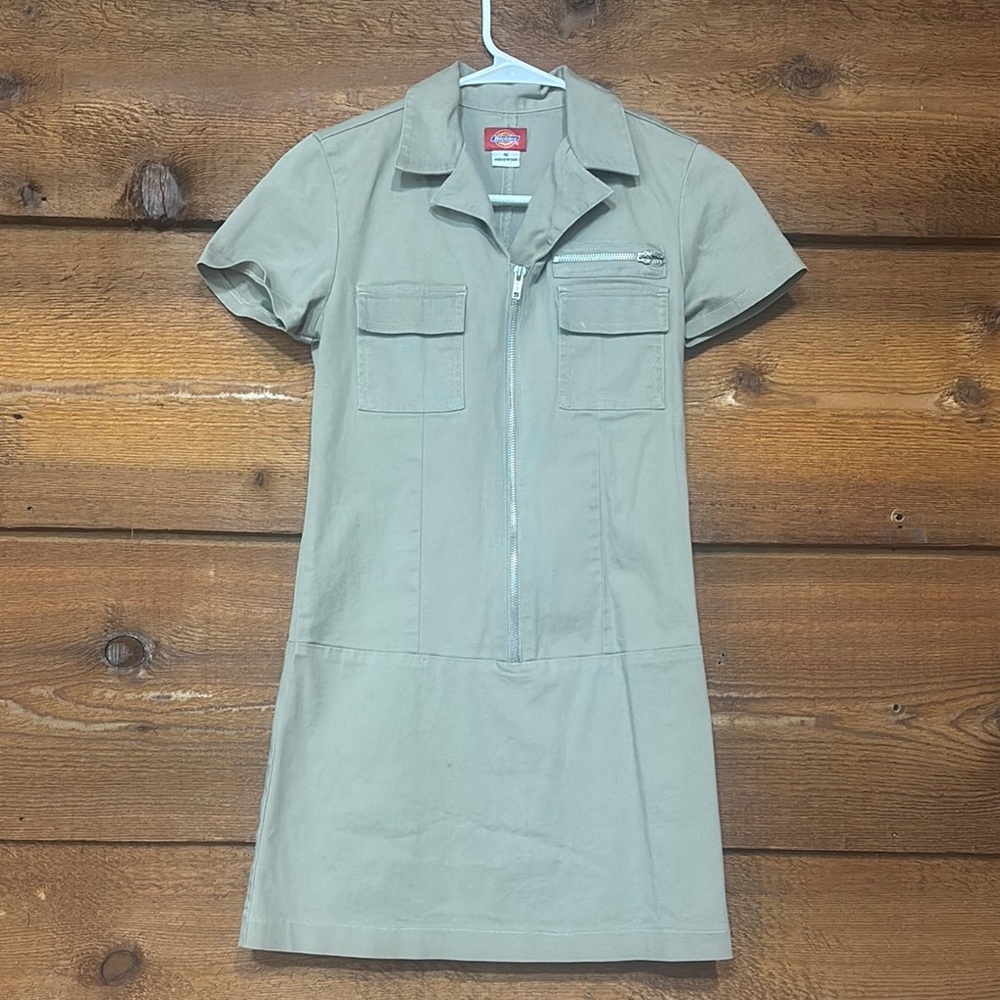 Dickies Tan Short Sleeve Mini Dress